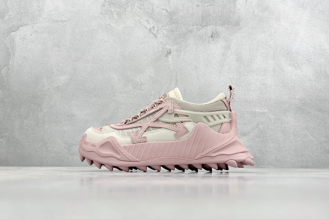 R-version OFF-WHITE ODSY-1000 pink sports shoes