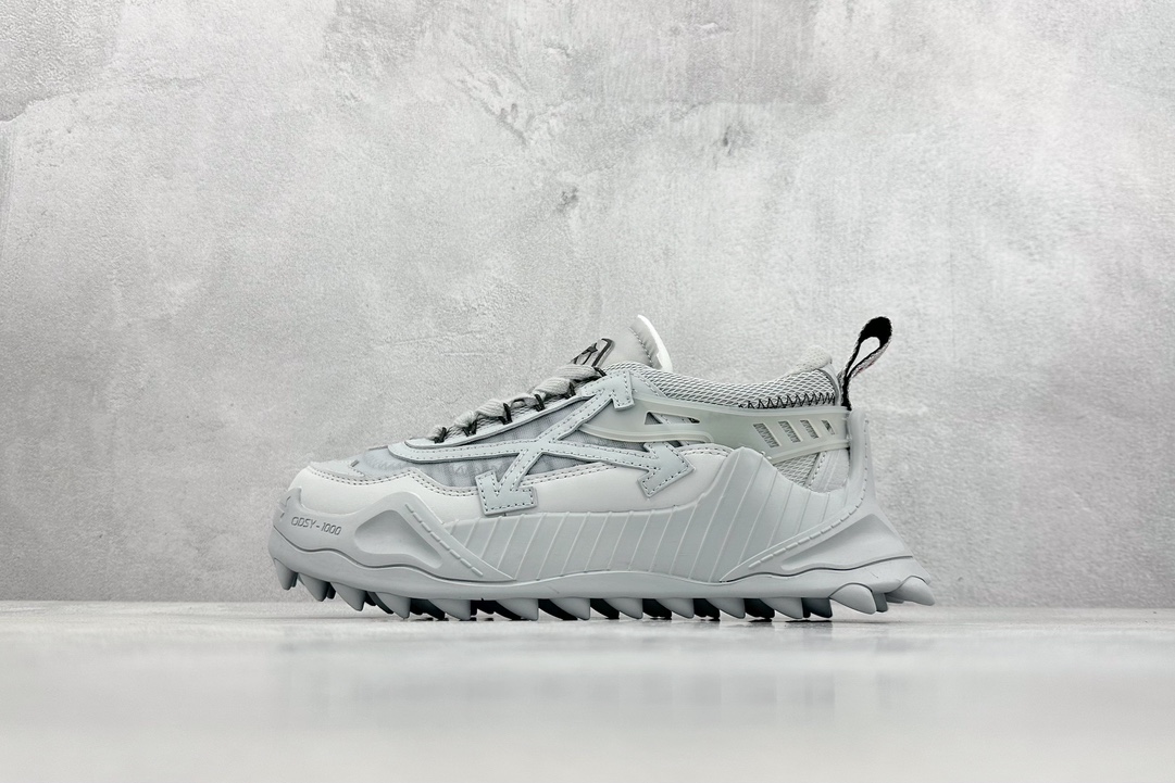 R-version OFF-WHITE ODSY-1000 silvery sports shoes
